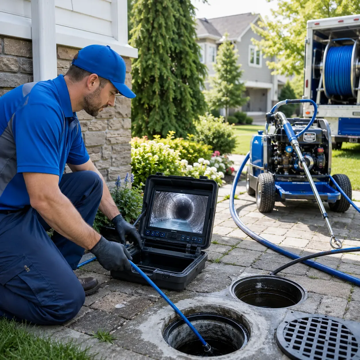 Outdoor drain cleaning professionals serving Charles City, IA
