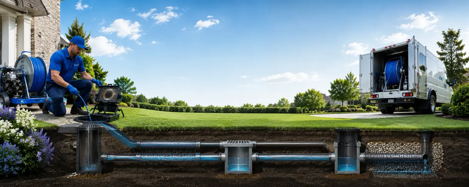 Outdoor drain cleaning information for Charles City, IA